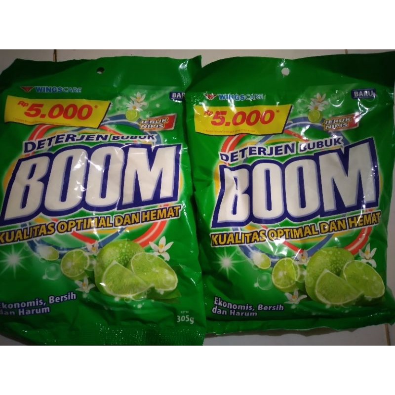 BOOM DETERJEN BUBUK JERUK NIPIS 315GR SABUN CUCI