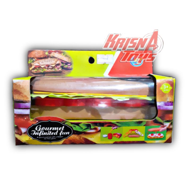 MAINAN ANAK HOT DOG SET/HOT DOG BONGKAR PASANG/KITCHEN SET