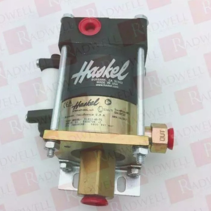 Haskel M71 8800PSI Liquid Pump Air Driven 1/3HP Ratio 71:1