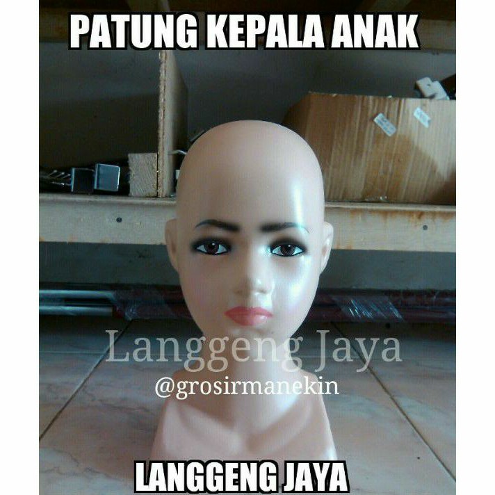 Patung Manekin Kepala Anak