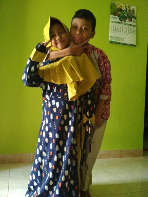 Gamis Jasmeen Junior Oidokids / Gamis Batik Anak 8 - 10 Tahun