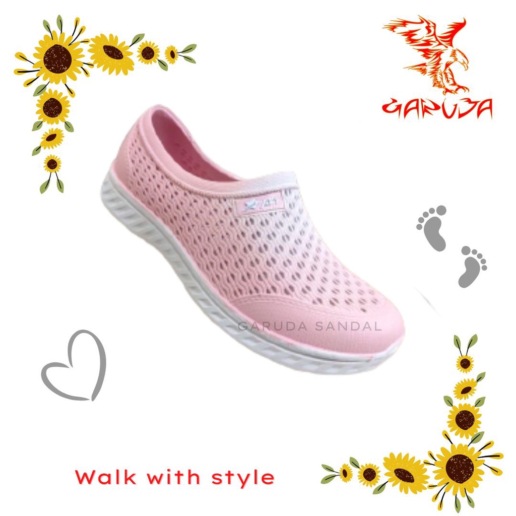 ATT SLG 163 GRADASI Sepatu Karet Slip On Wanita Sneakers