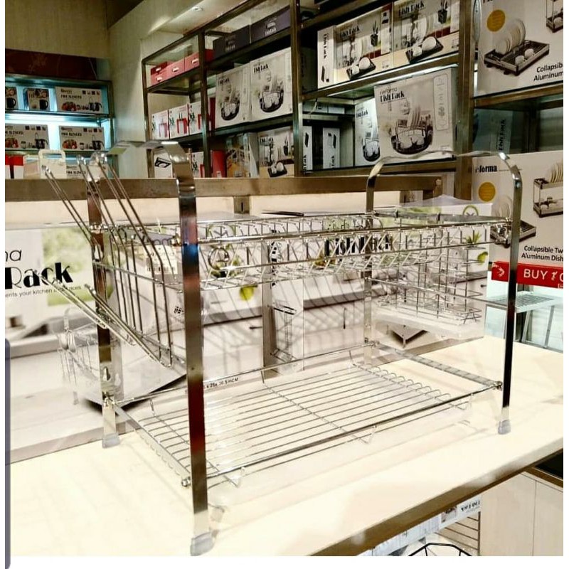 Rak piring stainless steel informa