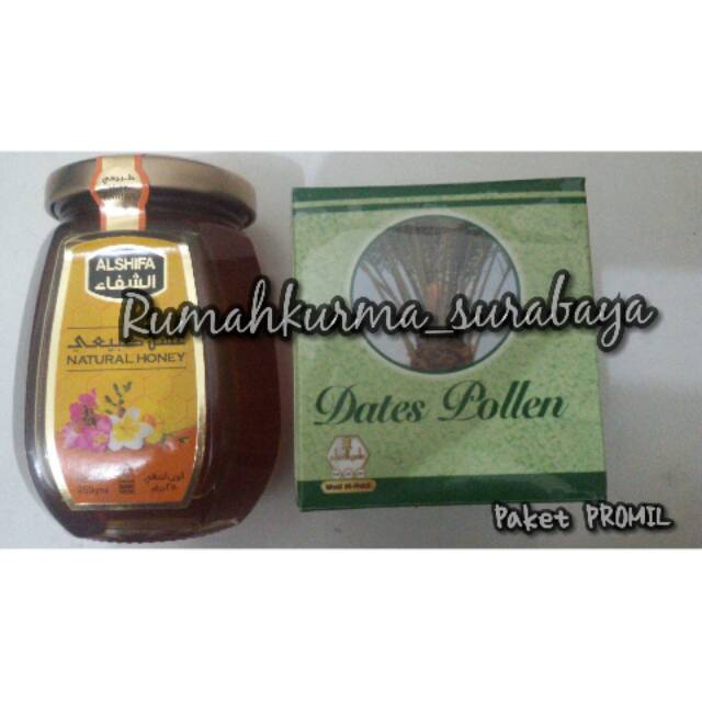 

Serbuk kurma + madu (Paket Promil)