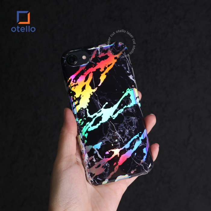 Otello Hologram Marble Soft Case iPhone 6 6s 7 7 Plus 8 8 Plus Casing