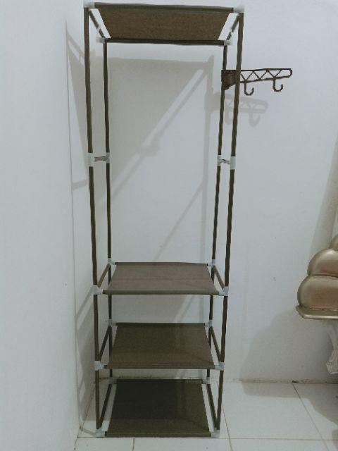 Stand Rak Square | Rak Baju Portable Tanpa Cover 1,5 Kg