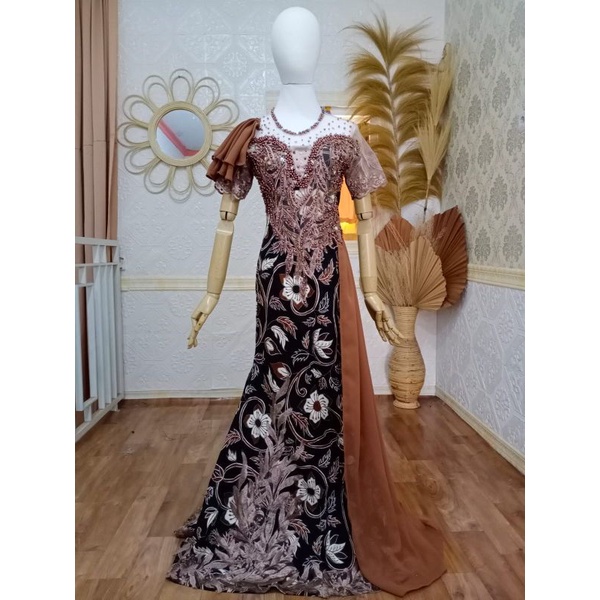 gaun batik singer batik stretch