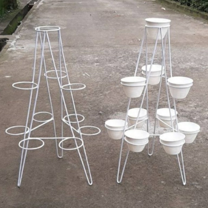 Rak Bunga Besi Rak Kaktus Standing Pot 10in1 Rak Tanaman Hias Hidup Rak Pot Bunga Rak Susun Rak Serb