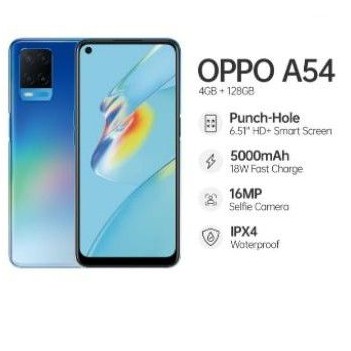 HP OPPO A54 4/64 RAM 4GB ROM INTERNAL 64GB GARANSI RESMI INDONESIA ORIGINAL 100% ASLI