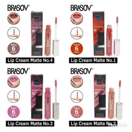 ✨SHASYA✨ BRASOV LIPS CREAM MATTE ORIGINAL FRESH LONG LASTING - LIP CREAM MATTE BPOM