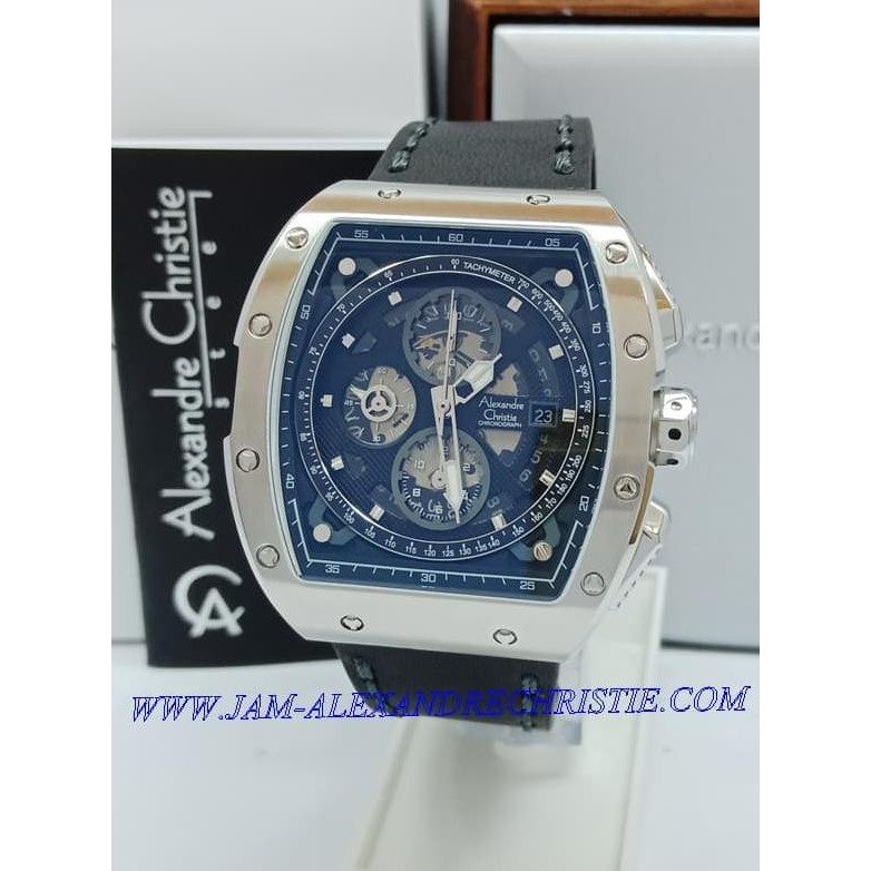 Super Sale Jam Tangan Pria Alexandre Christie Original AC 6411 MC BLSVBL Ready Stock