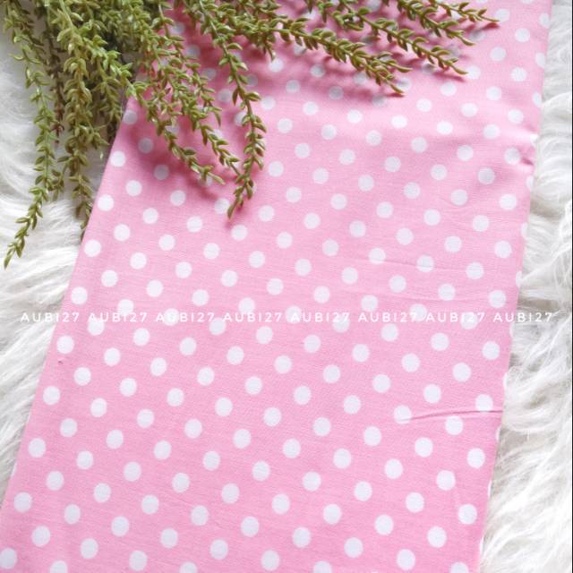 Kain Perca BABY POLKADOT PINK 50x50cm