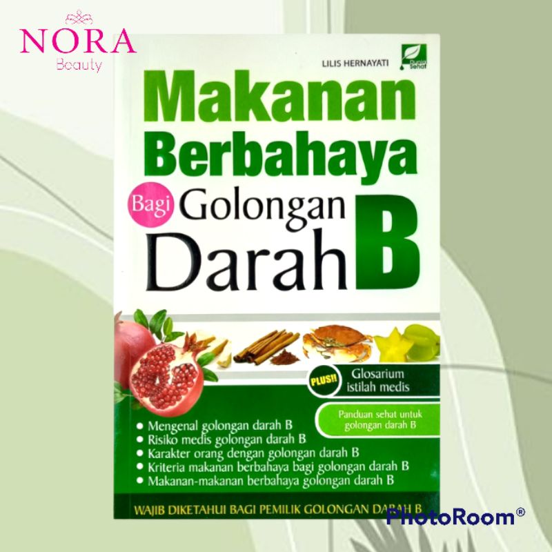 Jual Buku Makanan Berbahaya Bagi Golongan Darah B // Murah Indonesia ...