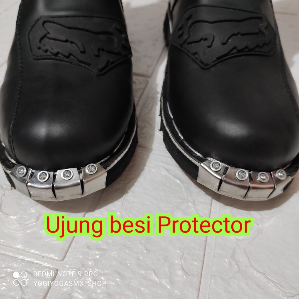 BISA COD sepatu cross trail protector  sepatu trail adventure bots safety terlaris sepatu motorcross RED BLACK