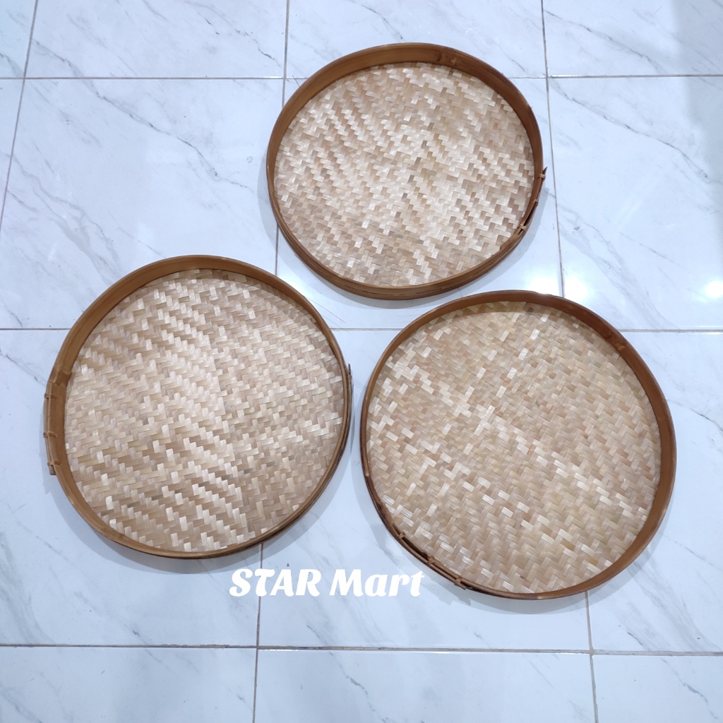 TAMPAH BAMBU NAMPAN ANYAMAN BAMBU