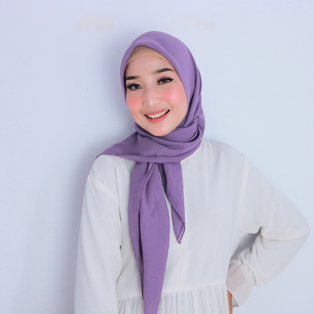 Jilbab Bella Square Premium Kerudung Bella Square Anti Mleyot Hijab Segi Empat Bahan Polycotton Premium By Ansania