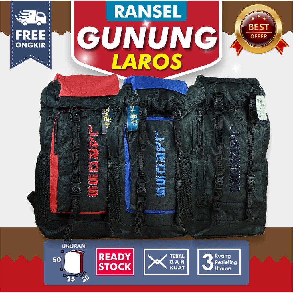 OBRAL PROMO DISKON TAS GUNUNG OUTDOOR RANSEL PRIA TRAVELING HIKING JUMBO CAMPING MUDIK MURAH KUAT