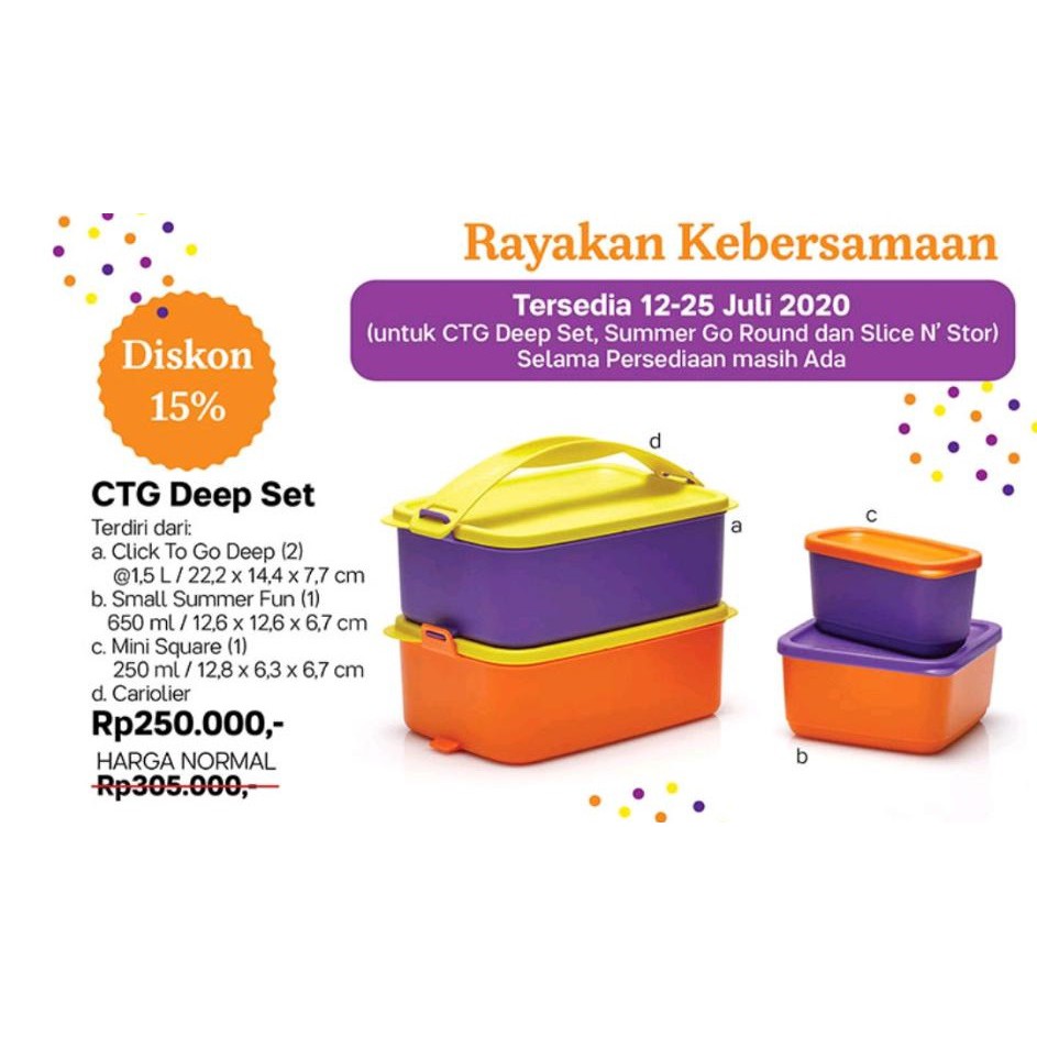 Tupp CTG Deep Set