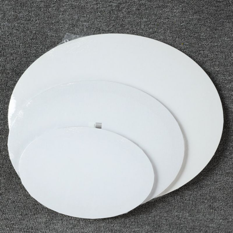 Kanvas berbentuk oval 10cm s/d 30cm