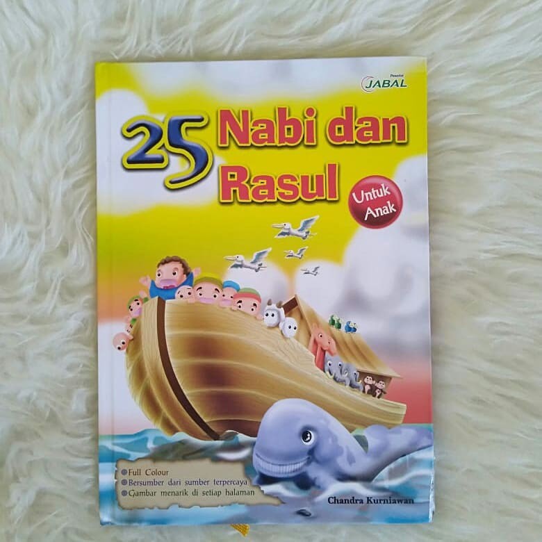 TERMURAH  BUKU ANAK CERITA 25 NABI DAN RASUL HARD COVER FULL COLOURS ORIGINAL BAHAN KERTAS TEBAL BIS