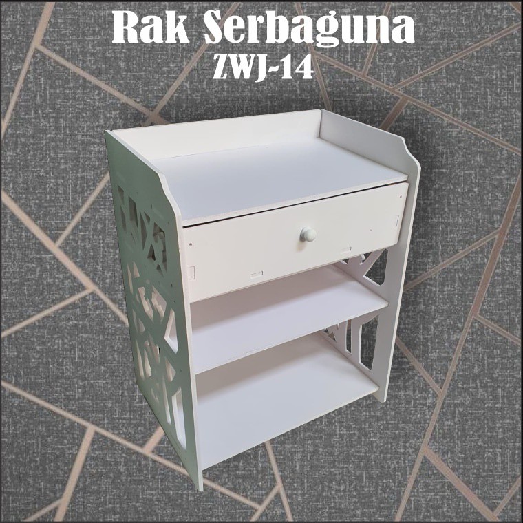 PROMO TERMURAH!!Table Meja Samping Tempat Tidur Storage Cabinet Tempat Penyimpan Kamar Mandi rak serbaguna