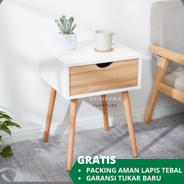 Jual NK45 Meja Nakas Meja Minimalis Meja Kamar Laci Bedside Kecil ...