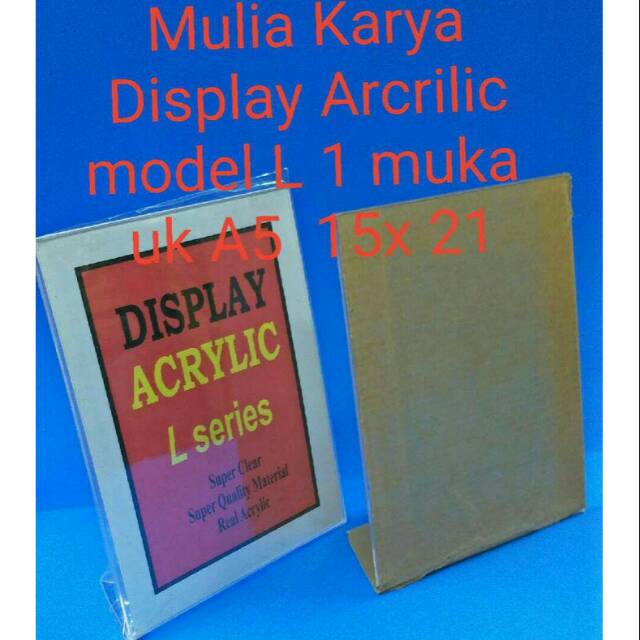 

Acrilic sign holder A5 15 x 21
