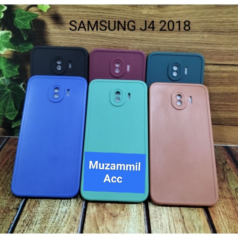 SOFHCASE SAMSUNG J4 2018 CASE MACARON PROCAMERA AERO TERBARU