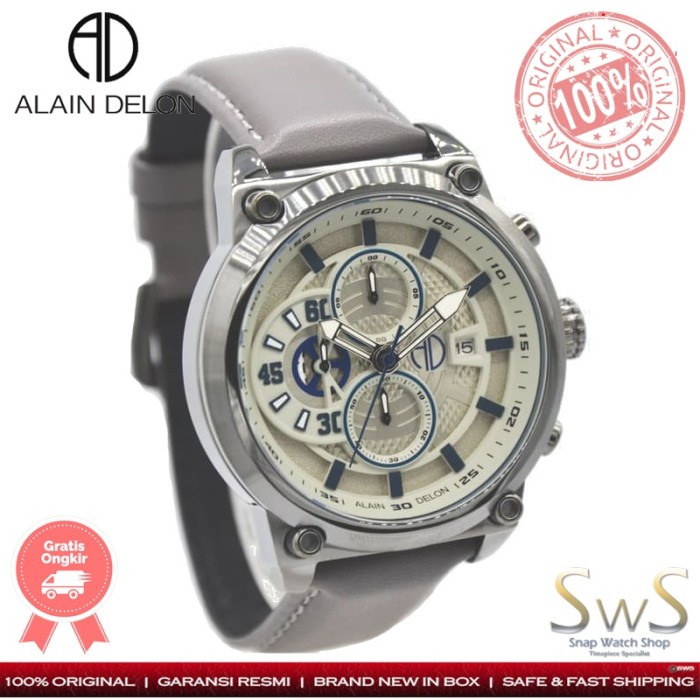 Jam Tangan Pria ALAIN DELON AD 428-1712C Chronograph Original