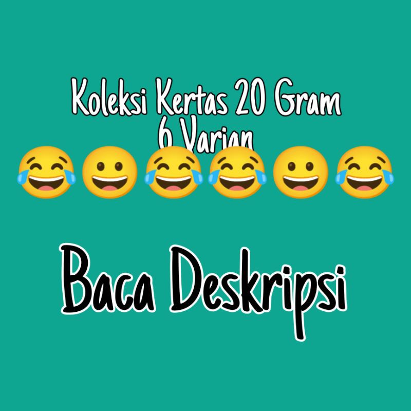 

Koleksi Kertas 20 Gram 6 Varian