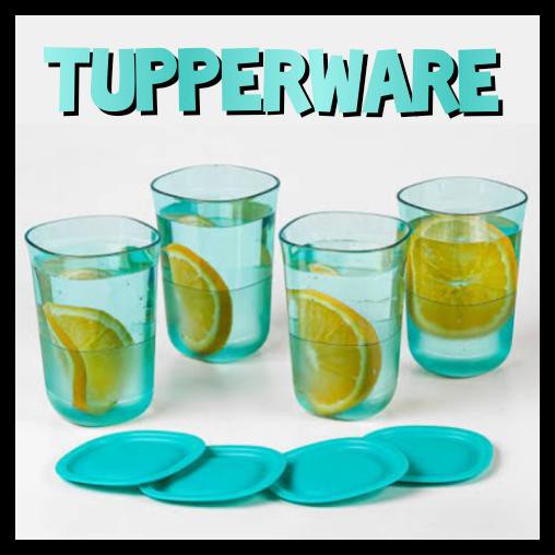 Tupperware Crystal Set Pitcher Teko Gelas Minum Mangkuk Cangkir Teko - Gelas Besar (4)