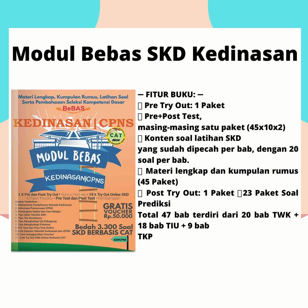 Buku Modul Bebas Tpa Tbi Bank Soal Cpns Kedinasan Skd Shopee Indonesia