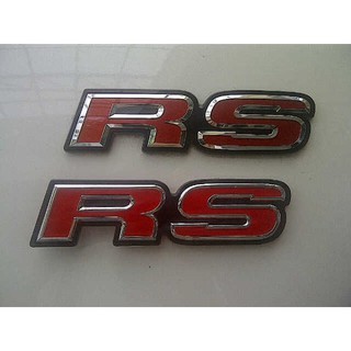 Emblem RS Untuk Body Ukuran 10Ã2.5cm Mobil Honda Model Ori