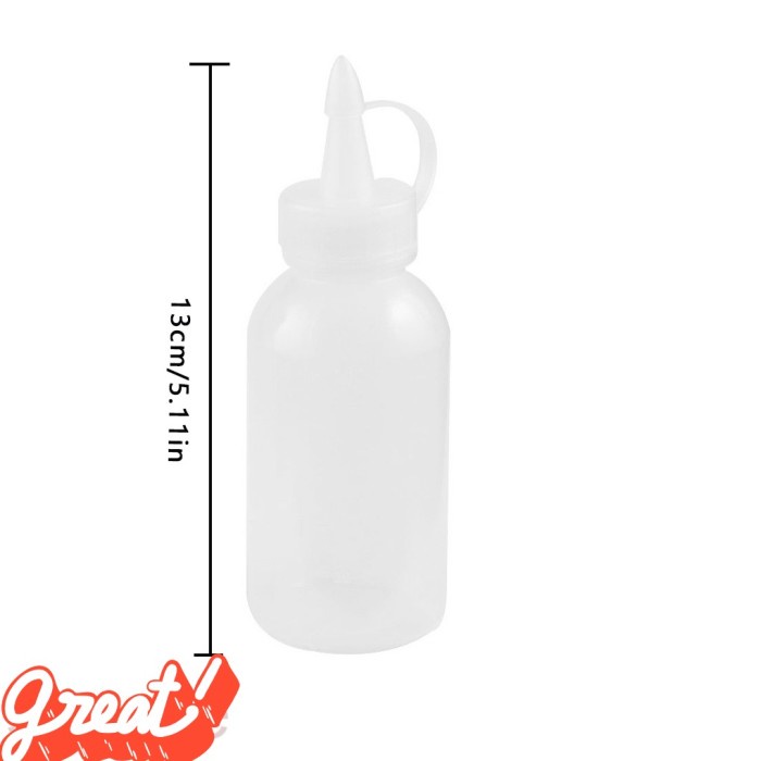 Botol Saos Mini Sauce Kecap Mayonaise Minyak Squeeze Bottle 100ml BS01