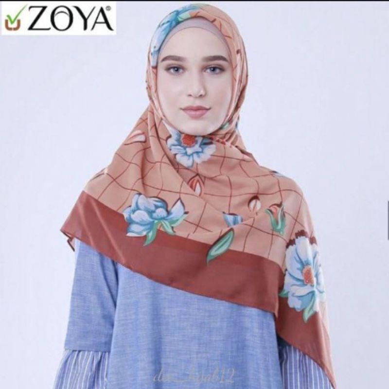 zoya hijab motif flower