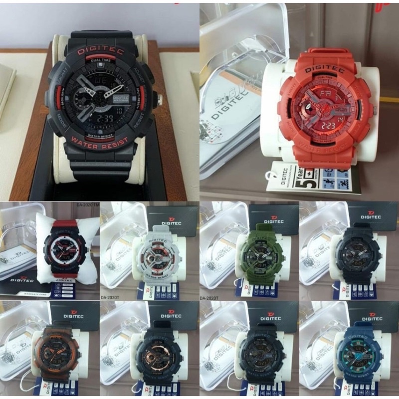 Digitec DA 2020T / DG 2020T Original Dan Anti Air Jam Tangan Digitec Pria