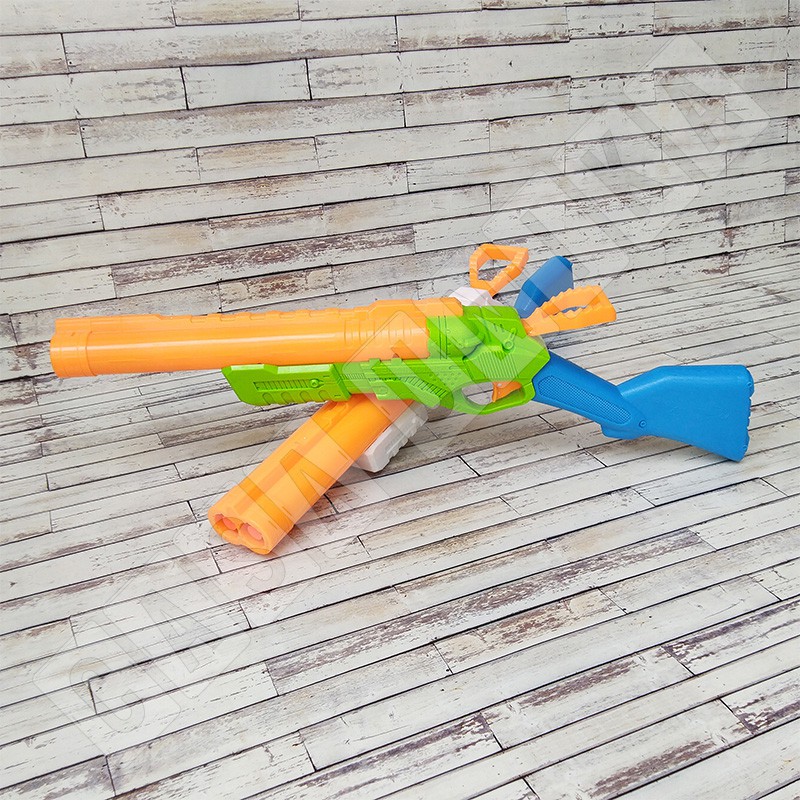 Mainan Pistol Kokang Peluru Busa Soft Bullet Gun - Airball Eliminator 59023