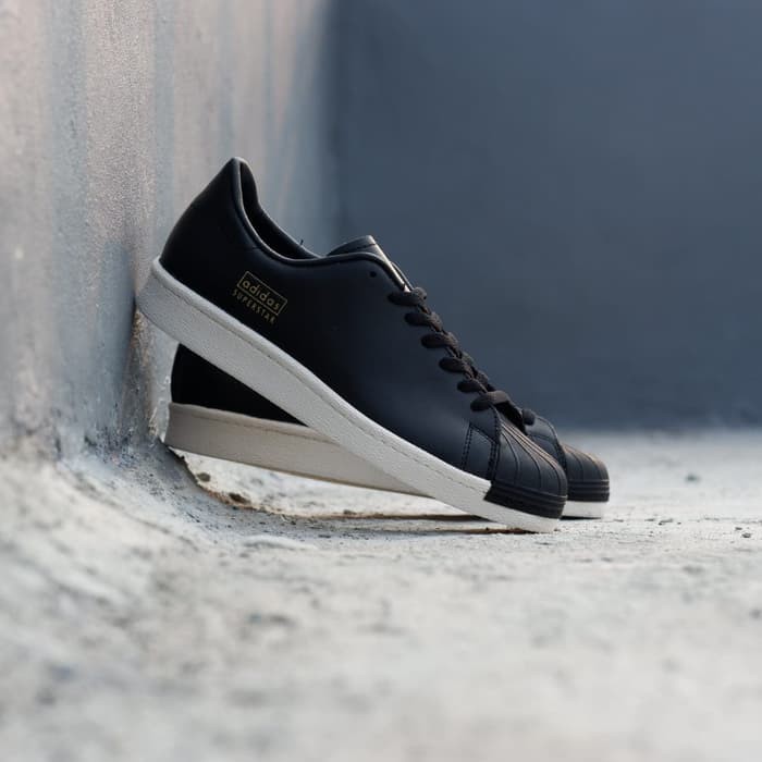 adidas superstar 80s clean black