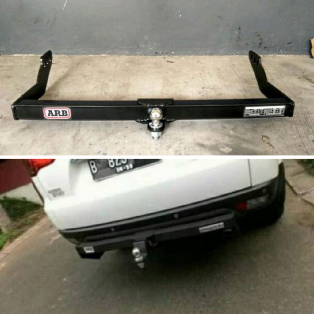 Towing Bar Bumper Belakang Pajero Sport Model Pendek 3/4