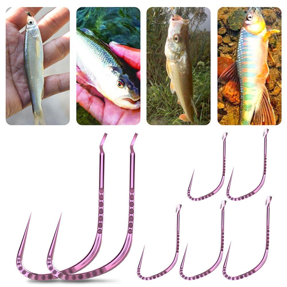 Suyo 30pcs Fishhook Alat Bungkus Kotak Pink Muda Tanduk Gigi Ikan Gurame