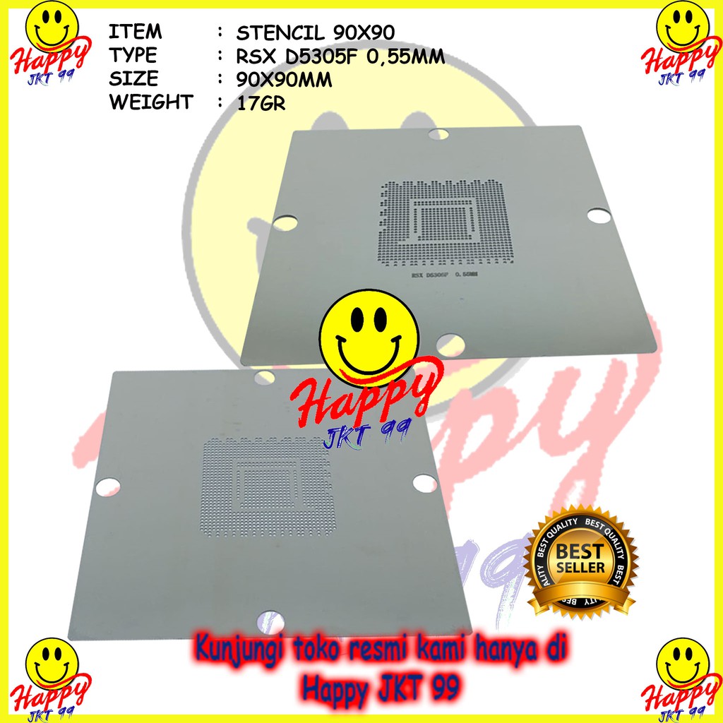 [ HAPPY JKT 99 ] STENCIL 90X90 RSX D5305F 5305 F 5305F D5305