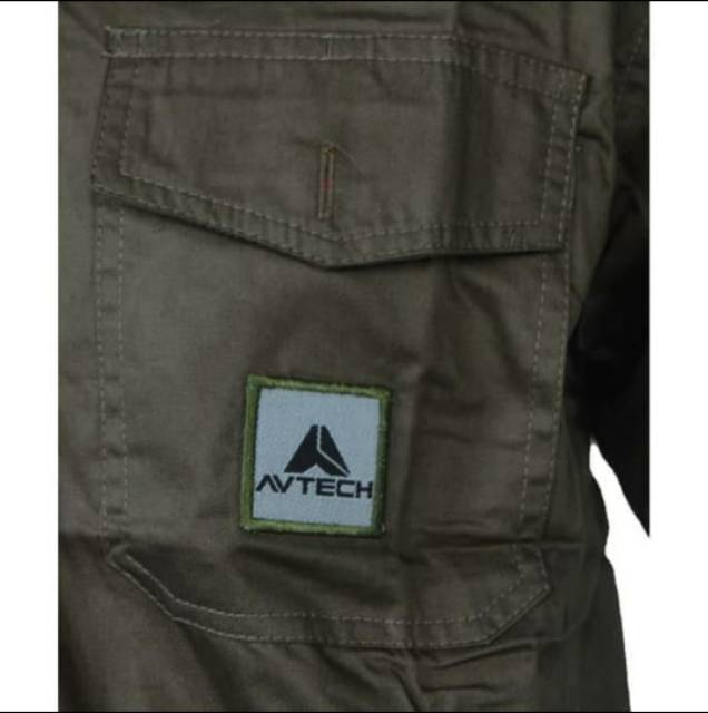 Kemeja Pria Avtech Workshirt Lengan Pendek - Kemeja Avtech