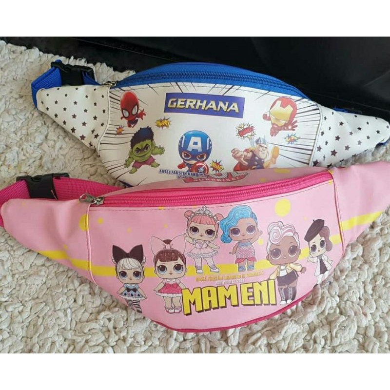 

waist bag oscar/tas custom/tas anak/murah/khitanan/hampers/souvenir custom/suvenir/atk