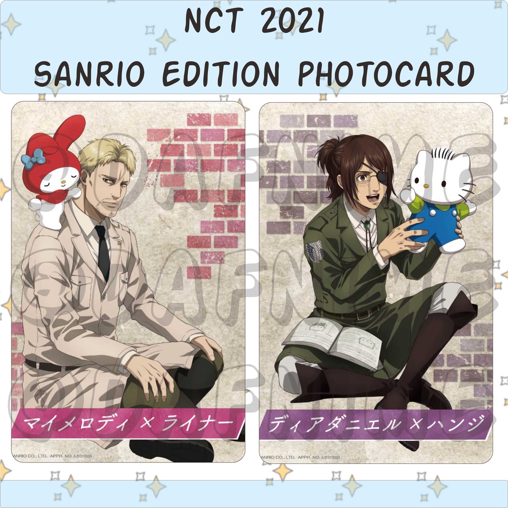 ATTACK ON TITAN SANRIO EDITION PHOTOCARD ANIME