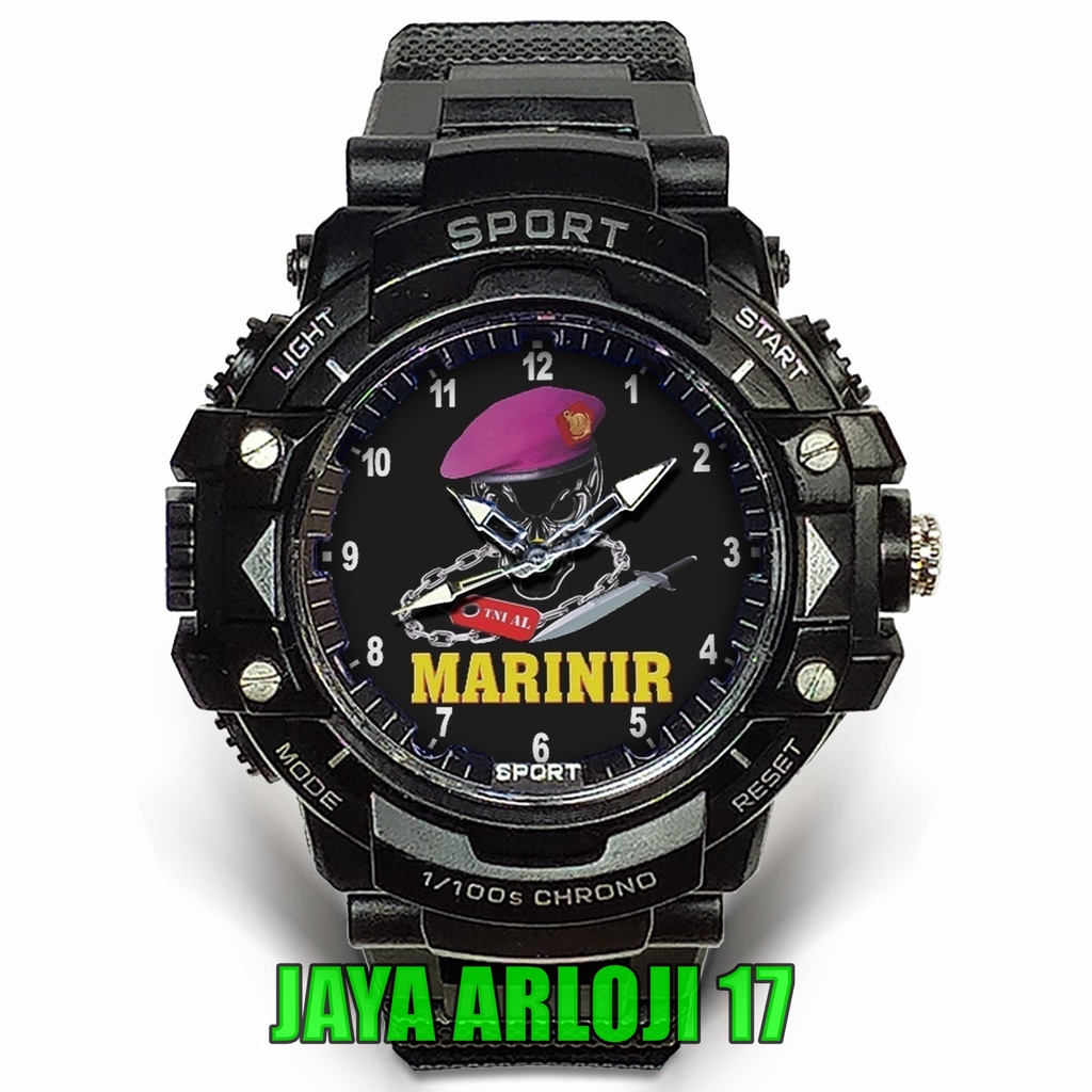 (Istimewa) JamTangan Custom TNI AL MARINIR (Nice)