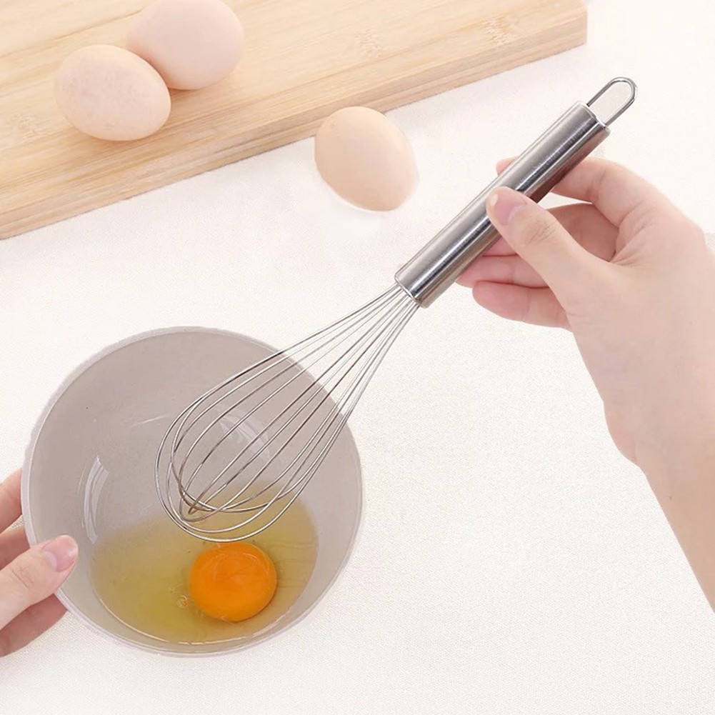 Stainless Steel Balloon Wire Whisk Egg Beater Mixer Kitchen Baking Utensil 