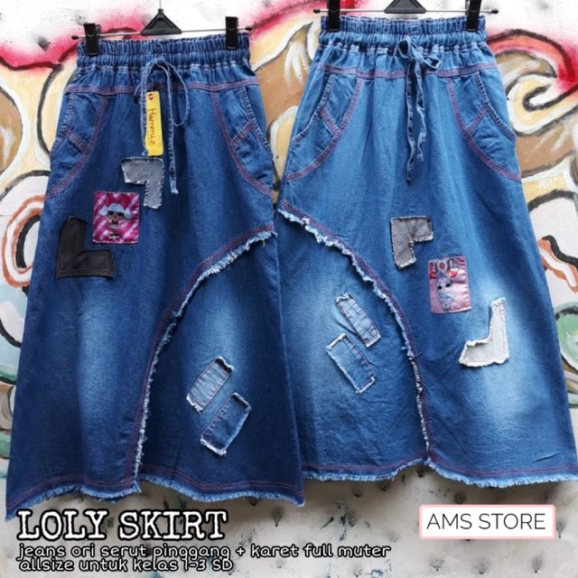 PAKAIAN ANAK LOLY SKIRT JEANS