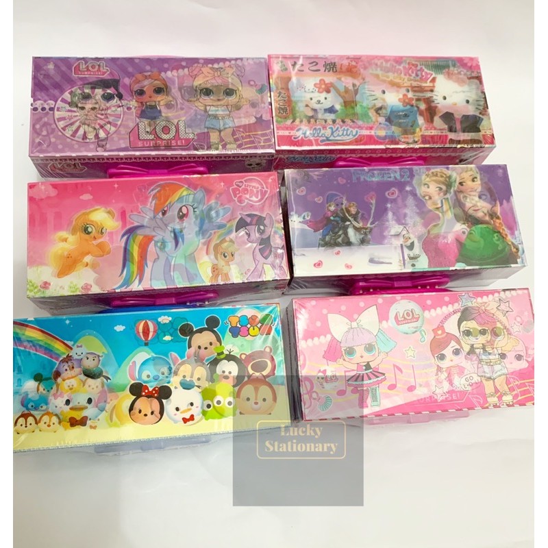 

Kotak pensil kode 3D 3 susun fancy murah/ Tempat Pensil seri Sp338L3D