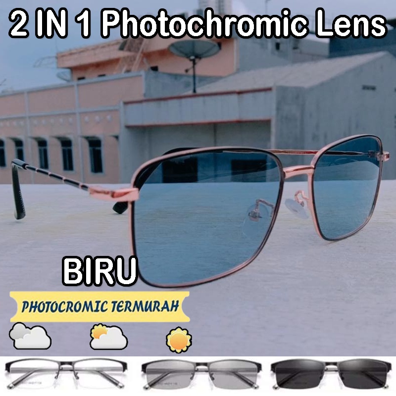 NEW Kacamata Photocromic Wanita Pria Berubah Warna Frame Optik Vintage Fashion Import Korean PREMIUM  Warna warni Kacamata Fashion Wanita Kacamata Gaya Dewasa dan Remaja Kacamata Fotokromik Sunglasses Kacamata Termurah