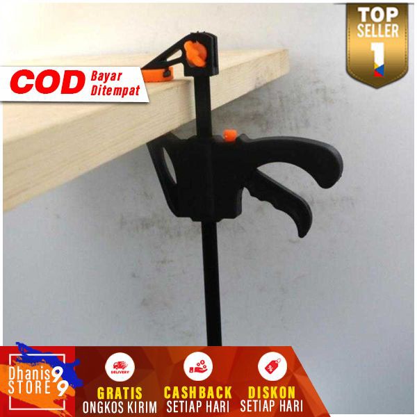 Clamp Penjepit Kayu 4 Inch Speed Squeeze Ratcheting Klem Jepitan Kayu